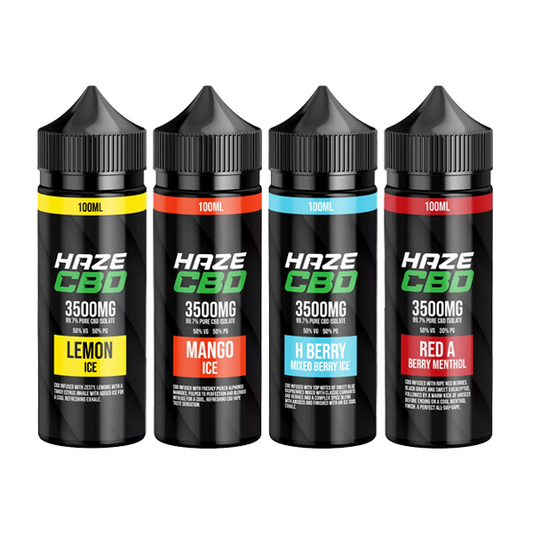 Haze 3500mg CBD E-Liquid 100ml (50VG/50PG) - Elixire CBD