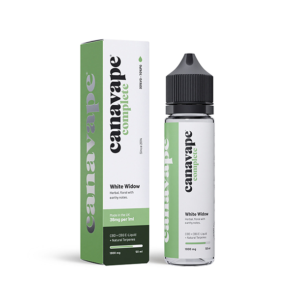 Canavape 1800mg Full-Spectrum CBD + CBG E-liquid 50ml (30VG/70PG) - Elixire CBD