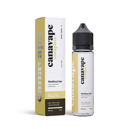 Canavape 1800mg Full-Spectrum CBD + CBG E-liquid 50ml (30VG/70PG) - Elixire CBD