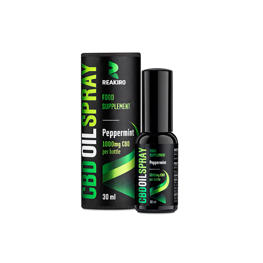 Reakiro 1000mg CBD Peppermint Flavour Spray 30ml (BUY 1 GET 1 FREE)