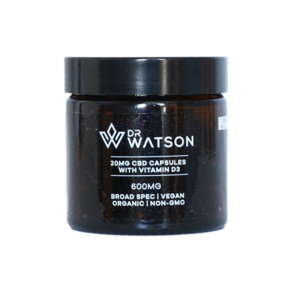 Dr Watson 600mg CBD Capsules - 30 Caps - Elixire CBD