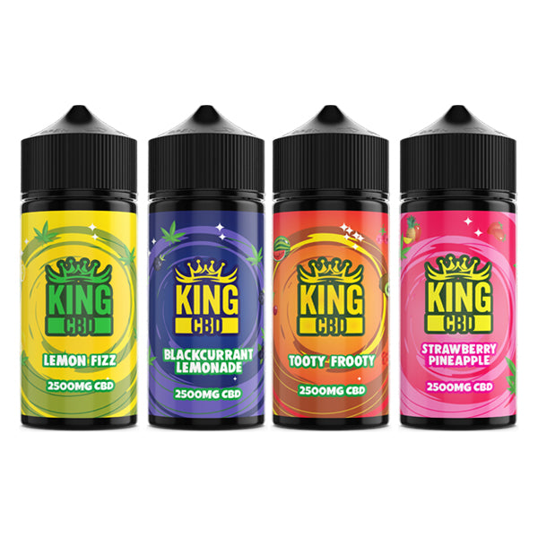 King CBD 2500 mg CBD E-Liquid 120 ml (1 KAUFEN, 1 GRATIS ERHALTEN)