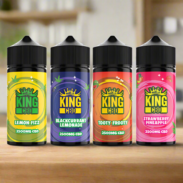 King CBD 2500 mg CBD E-Liquid 120 ml (1 KAUFEN, 1 GRATIS ERHALTEN)