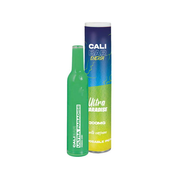 CALI BAR ENERGY with Caffeine Full Spectrum 300mg CBD Vape Disposable - Elixire CBD