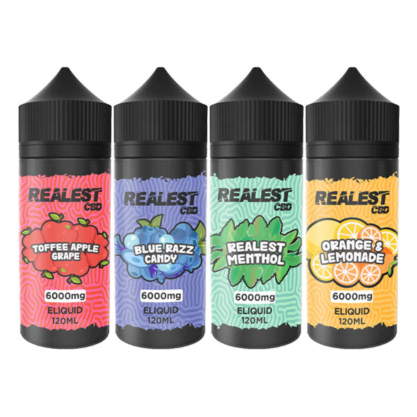 Realest CBD 6000mg Broad Spectrum CBD E-Liquid 120ml (BUY 1 GET 1 FREE)