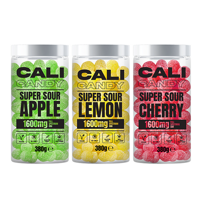 CALI CANDY 1600mg Full Spectrum CBD Vegan Sweets (Large) - 10 Flavours - Elixire CBD