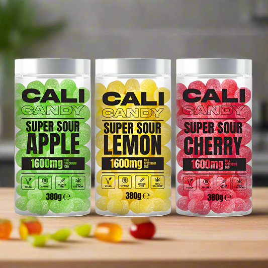 CALI CANDY 1600mg Full Spectrum CBD Vegan Sweets (Large) - 10 Flavours