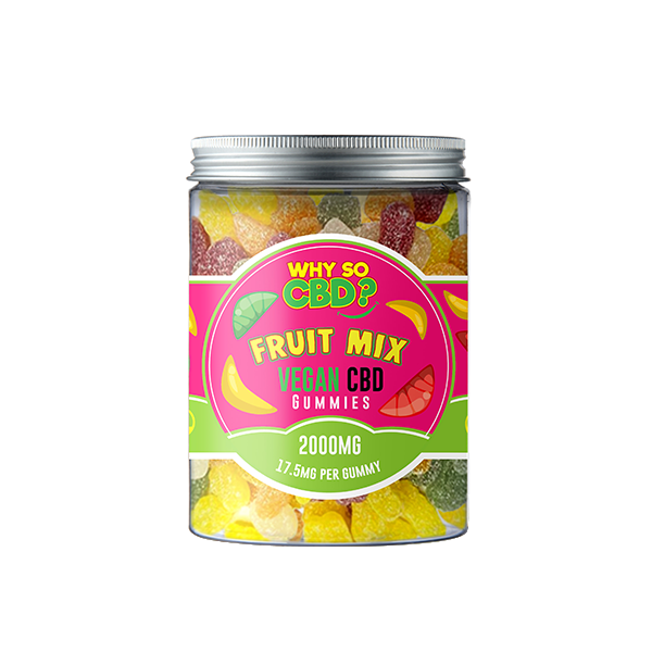 Why So CBD? 2000mg Broad Spectrum CBD Large Vegan Gummies - 11 Flavours