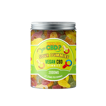 Why So CBD? 2000mg Broad Spectrum CBD Large Vegan Gummies - 11 Flavours