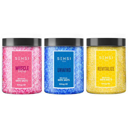 Sensi CBD 1000mg CBD Infused Bath Salts - 700g (BUY 1 GET 1 FREE)