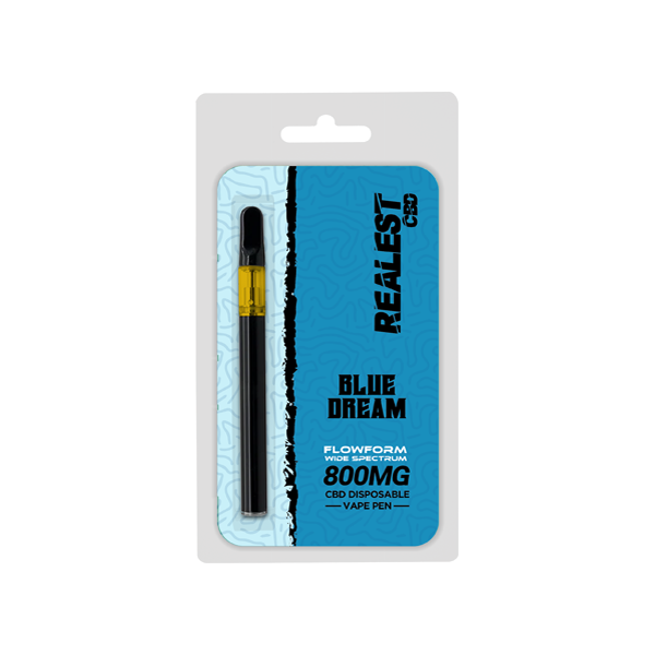 Realest CBD 800mg Flowform Wide Spectrum CBD Disposable Vape Pen 170 Puffs (BUY 1 GET 1 FREE)