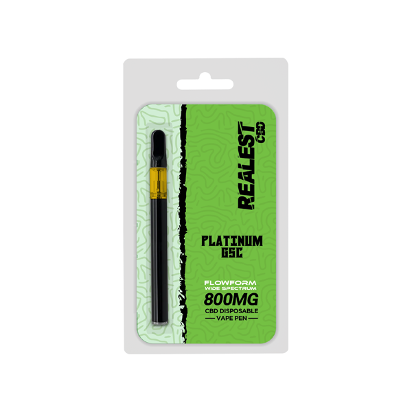 Realest CBD 800mg Flowform Wide Spectrum CBD Disposable Vape Pen 170 Puffs (BUY 1 GET 1 FREE)