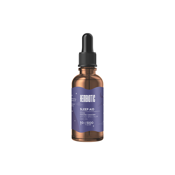 Hembiotic 5000mg Broad-Spectrum Bulk Functional CBD Oil - 50ml