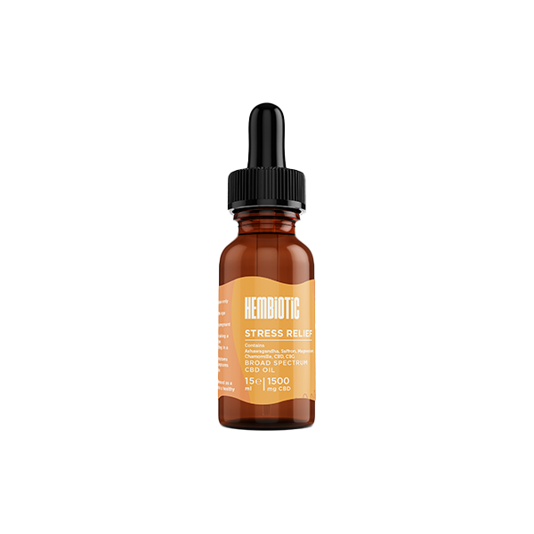 Hembiotic 1500mg Broad-Spectrum Functional CBD Oil - 15ml