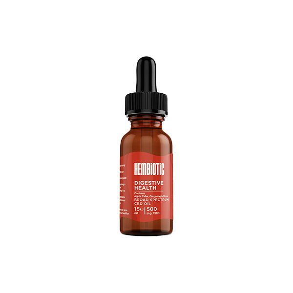 Hembiotic 500mg Broad-Spectrum Functional CBD Oil - 15ml