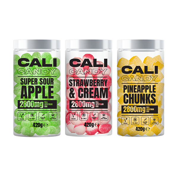 CALI CANDY MAX 2800mg Full Spectrum CBD Vegan Sweets - 10 Flavours - Elixire CBD