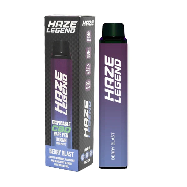 Haze Legend 1000mg CBD Disposable Vape Device 3500 Puffs - Elixire CBD