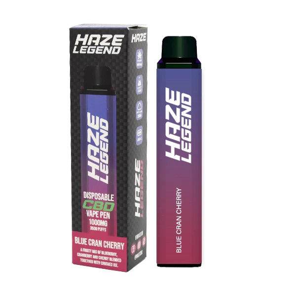 Haze Legend 1000mg CBD Disposable Vape Device 3500 Puffs - Elixire CBD