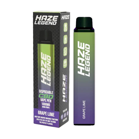 Haze Legend 1000mg CBD Disposable Vape Device 3500 Puffs - Elixire CBD