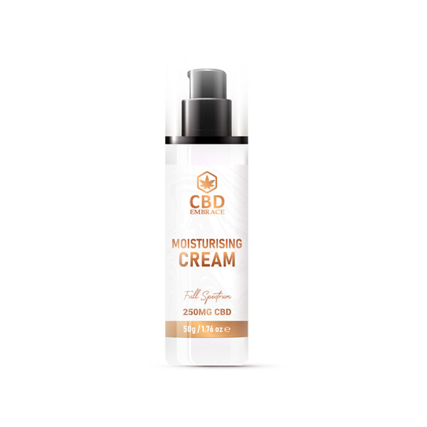 CBD Embrace 250mg Full Spectrum CBD Moisturiser - 50g - Elixire CBD