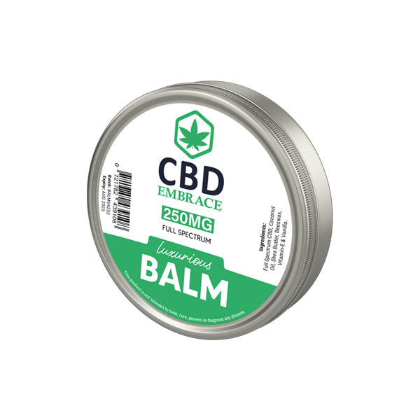 CBD Embrace 250mg Full Spectrum CBD Luxurious Balm - 30g - Elixire CBD