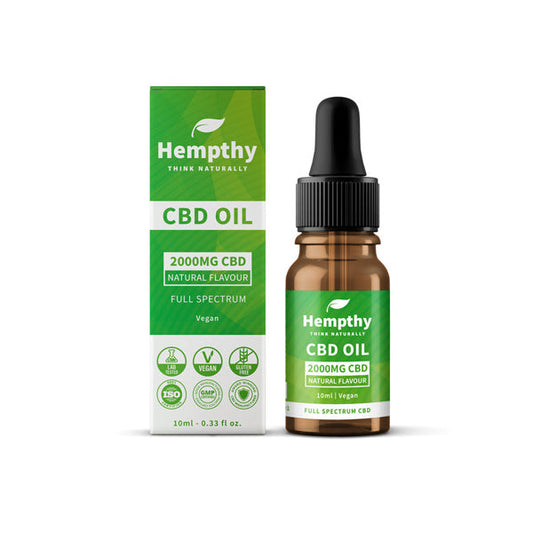 Hempthy 2000 mg CBD-Öl Full Spectrum Natural – 10 ml