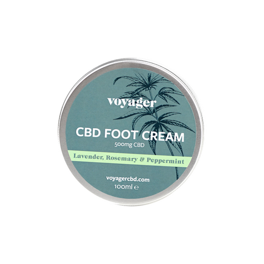 Voyager 500 mg CBD-Fußcreme – 100 ml