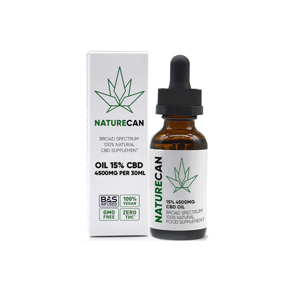 Naturecan 15% 4500mg CBD Broad Spectrum MCT Oil 30ml - Elixire CBD