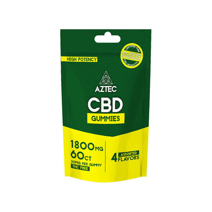 Aztec CBD Broad Spectrum 300mg CBD Gummies - 60 Pieces - Elixire CBD