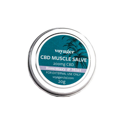 Voyager 200 mg CBD-Rosmarin- und Minz-Muskelsalbe – 20 g