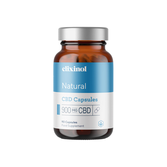 Elixinol 900mg CBD Hemp Oil Natural Capsules - 90 Caps - Elixire CBD