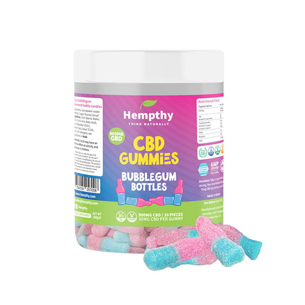 Hempthy 900 mg CBD-Kaugummiflaschen – 30 Stück