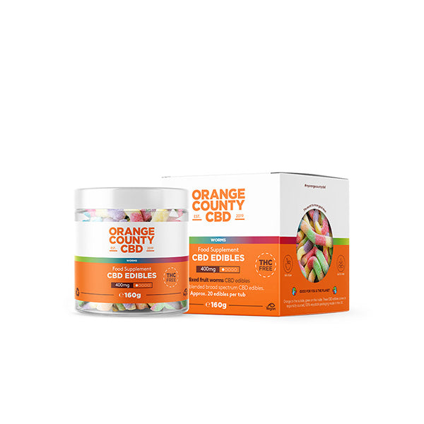 Orange County 400 mg CBD-Gummiwürmer – Kleinpackung