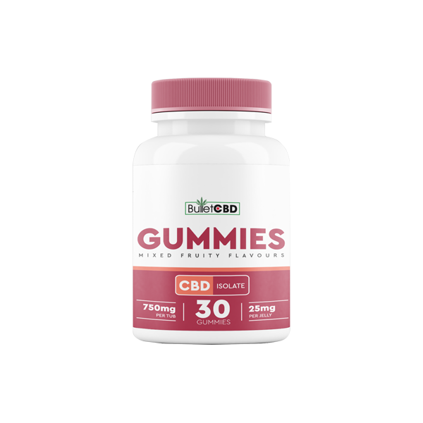 Bullet CBD 750mg CBD Isolate Gummies - 30 Pieces - Elixire CBD