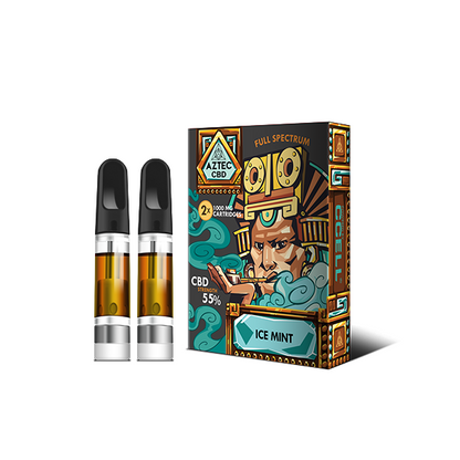 Aztec CBD 2 x 1000mg Cartridge Kit - 1ml - Elixire CBD