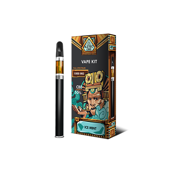 Aztec CBD 1000mg Vape Kit - 1ml - Elixire CBD