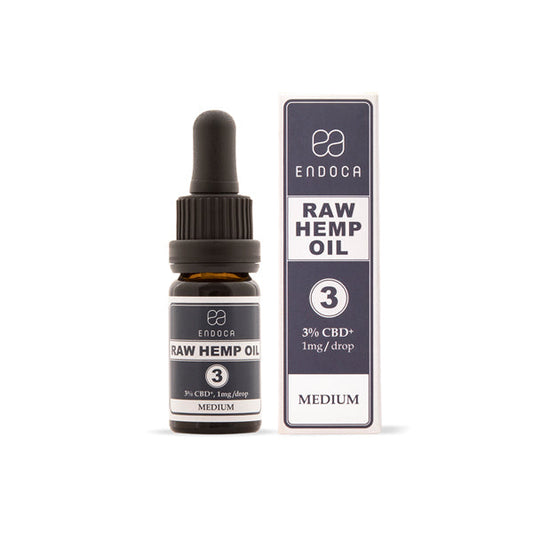 Endoca 300mg CBD+CBDa RAW Hemp Oil Drops 10ml - Elixire CBD