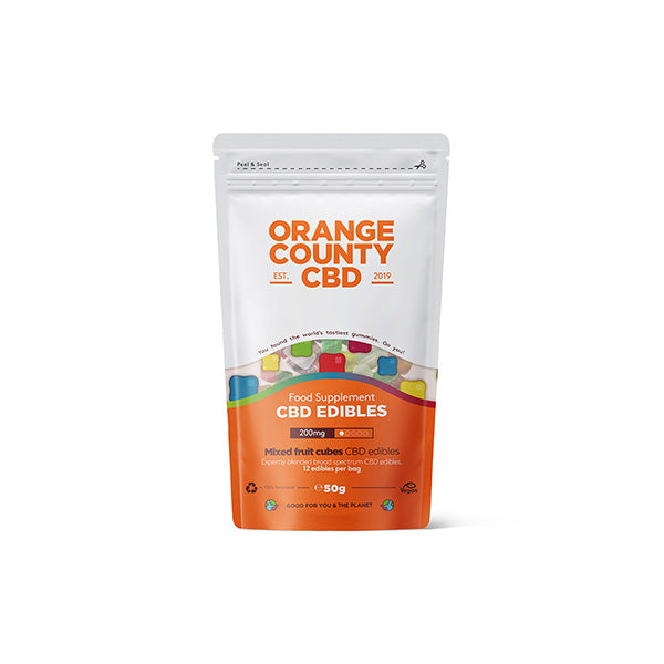 Orange County CBD 200 mg Gummiwürfel – Wundertüte