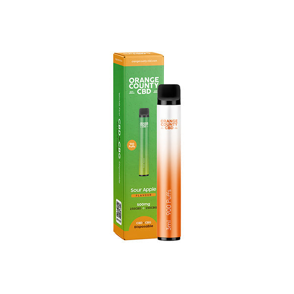 Orange County CBD 500 mg CBD &amp; CBG Einweg-Vape-Gerät 900 Züge