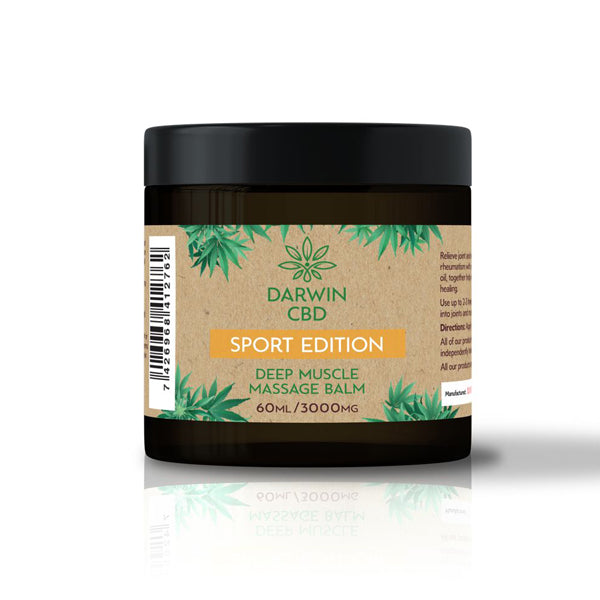 Darwin CBD 3000mg CBD Sport Edition Massage Balm - 60ml - Elixire CBD