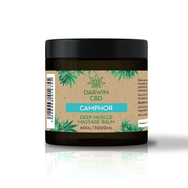 Darwin CBD 3000mg CBD Camphor Massage Balm - 60ml - Elixire CBD