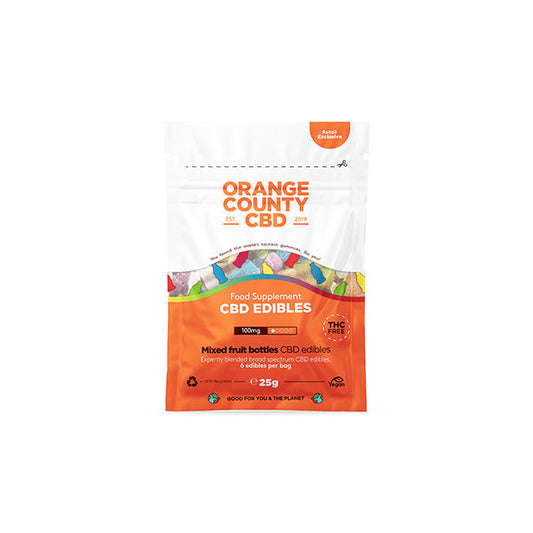 Orange County CBD 100 mg CBD-Gummifruchtflaschen – Mini-Wundertüte