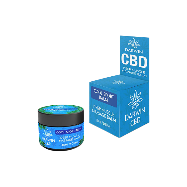 Darwin CBD 500mg Cool Sport Balm - 10ml - Elixire CBD