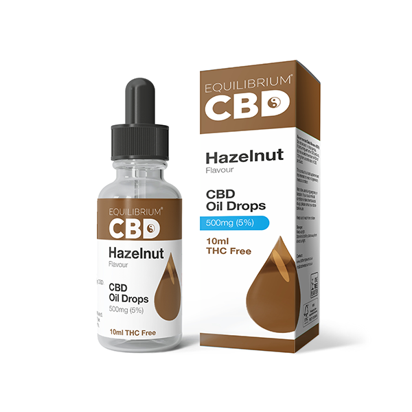 500mg Equilibrium CBD Oil 10ml - Hazelnut Flavour - Elixire CBD