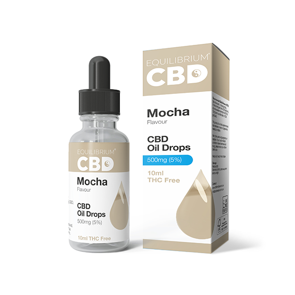 500mg Equilibrium CBD Oil 10ml - Mocha Flavour - Elixire CBD