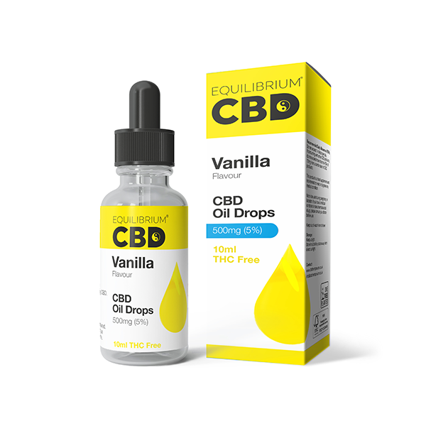 500mg Equilibrium CBD Oil 10ml - Vanilla Flavour - Elixire CBD