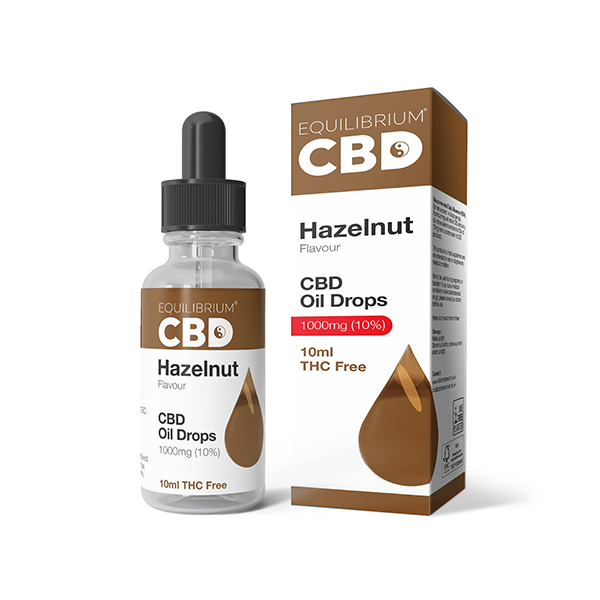 1000mg Equilibrium CBD Oil 10ml - Hazelnut Flavour - Elixire CBD