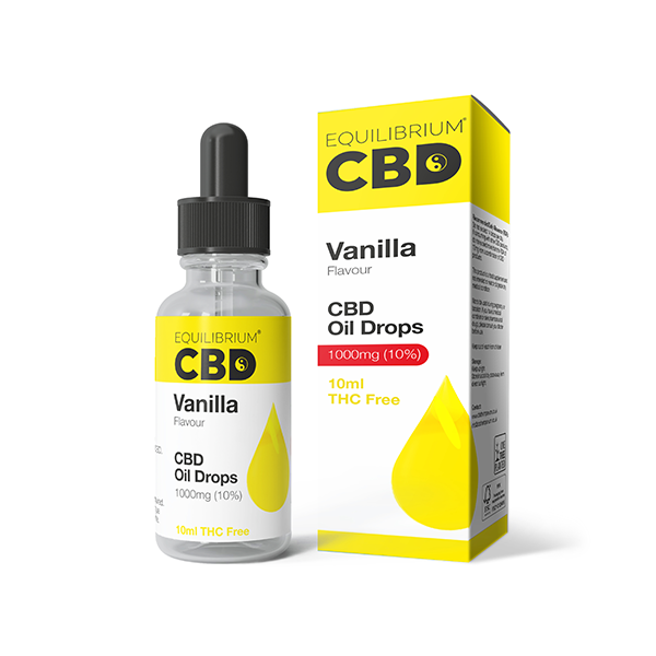 1000mg Equilibrium CBD Oil 10ml - Vanilla Flavour - Elixire CBD