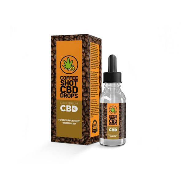 1000mg Equilibrium CBD Oil 10ml - Coffee Shot Drops - Elixire CBD