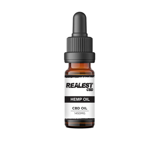 Realest CBD 1450mg Broad Spectrum CBD 10ml Hemp Oil (BUY 1 GET 1 FREE)